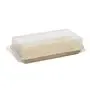 Sushi schalen Palmblad Rechthoekig 100cc H 4,3 x 18,4 x 10,4cm Natuur Combiverpakking met RPET Deksels