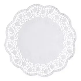 Taartranden Papier Rond Ø 32cm Wit