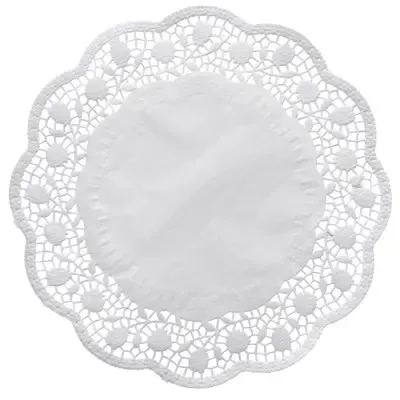 Taartranden Papier Rond Ø 25cm Wit