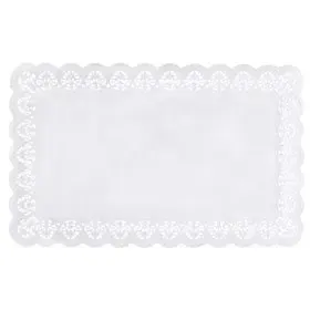 Taartranden Papier "Plein" 53 x 32,5cm Wit