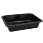 Menuschalen PP 1-vaks Zwart H 4,5 x 22,7 x 17,8cm