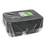 Menuschalen PP 3-vaks Zwart H 4,5 x 22,7 x 17,8cm