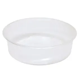 Saladebakjes 125cc 101 serie Rond Geribbeld PP Transparant Ø 101 x 27mm Combiverpakking Met Deksels