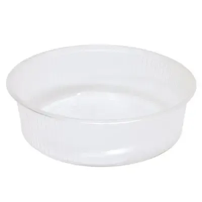 Saladebakjes 125cc 101 serie Rond Geribbeld PP Transparant Ø 101 x 27mm Combiverpakking Met Deksels