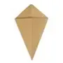 Friet Puntzak Karton Bruin met Sausvak 16 x 27cm