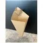 Friet Puntzak Karton Bruin met Sausvak 16 x 27cm