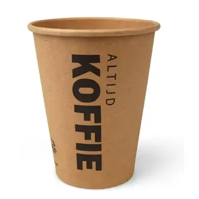 Koffiebekers To Go Altijd Koffie 355cc Bruin Karton Ø 90mm - Horecavoordeel.com