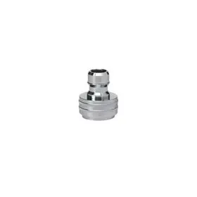 Kraanaansluiting Met Binnenring Messing Verchroomd 1-2” Nippel  -Horecavoordeel.com-