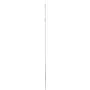 Ergonomische Aluminium Steel 130cm Van Geanodiseerd Aluminium En Polypropyleen 1310xø 31mm Wit -Horecavoordeel.com-
