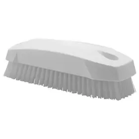Harde Nagelborstel - Kleine Werkborstel Met Polyester Vezels 130x50x40mm Wit -Horecavoordeel.com-