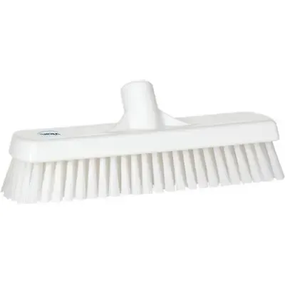 Harde Vloerschrobber Met Polyester Vezels 305x85x110mm Vezellengte: 45mm Wit -Horecavoordeel.com-