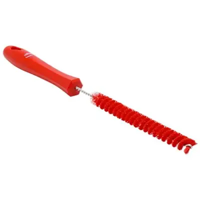 Medium Afvoerborstel Met Polyester Vezels Zichtbare Vezellengte 5mm ø15x310mm Rood -Horecavoordeel.com-