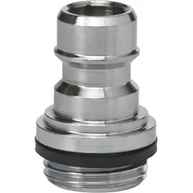Nippel 1-2" Voor Waterpistool Messing Verchroomd 1-2" Nippel  -Horecavoordeel.com-