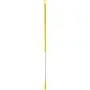Ergonomische Aluminium Steel 130cm Van Geanodiseerd Aluminium En Polypropyleen 1310xø 31mm Geel -Horecavoordeel.com-