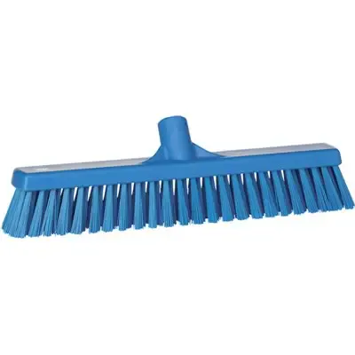 Combi Veger Met Harde En Zachte Polyester Vezels 410x90x120mm Blauw -Horecavoordeel.com-