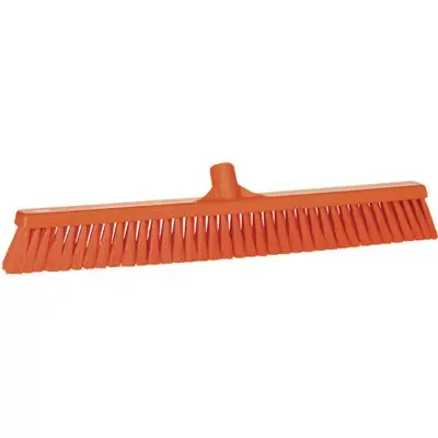 Zachte Brede Veger Met Polyester Vezels 610x65x125mm Oranje* -Horecavoordeel.com-