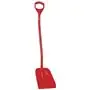 Ergonomische Schop Met Lange Steel En Klein Blad Van Polypropyleen Hoogte 1280mm 340x270x75mm Rood -Horecavoordeel.com-