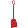Lichtgewicht Schop Met Korte Steel En D-greep En Standaard Blad Van Polypropyleen Hoogte 1040mm (327x271x50mm) Rood -Horecavoord