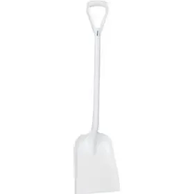 Lichtgewicht Schop Met Korte Steel En D-greep En Standaard Blad Van Polypropyleen Hoogte 1040mm (327x271x50mm) Wit -Horecavoorde