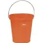 Emmer 12 Liter Van Polypropyleen En Roestvrij Staal 325x330x330mm Oranje -Horecavoordeel.com-