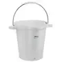 Emmer 20 Liter Van Polypropyleen En Roestvrij Staal 380x470x470mm Zie Ook Emmerdeksel 5693 Wit -Horecavoordeel.com-