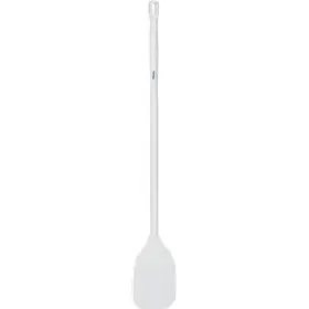 Grote Hittebestendige Roerspatel Steel 1190mmxø 31mm Spatelblad 190x300mm Polyamide Wit -Horecavoordeel.com-