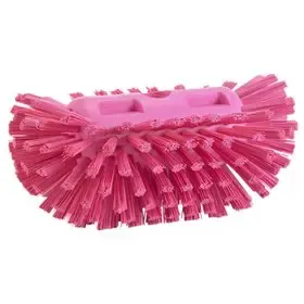 Harde Tankborstel Polyester Vezels 205x130x100mm Roze -Horecavoordeel.com-