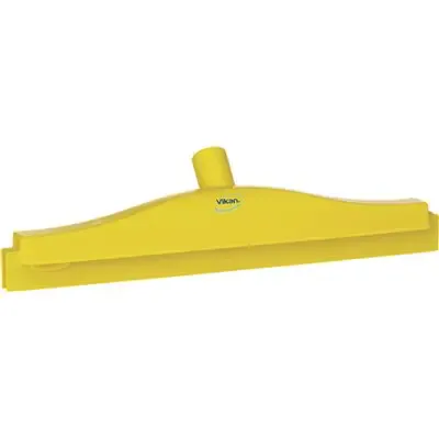 Full Colour Hygiëne Vloertrekker Met Vaste Polypropyleen Nek En Tpe Rubber 40cm Breed Geel -Horecavoordeel.com-