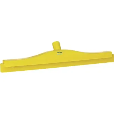 Full Colour Hygiëne Vloertrekker Met Vaste Polypropyleen Nek En Tpe Rubber 50cm Breed Geel -Horecavoordeel.com-