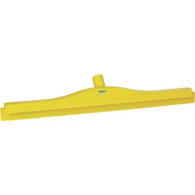 Full Colour Hygiëne Vloertrekker Met Vaste Polypropyleen Nek En Tpe Rubber 60cm Breed Geel -Horecavoordeel.com-