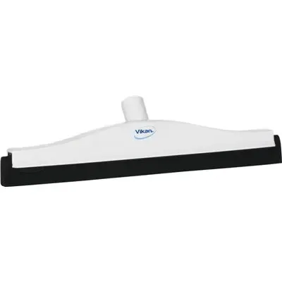 Klassieke Vloertrekker Met Vaste Polypropyleen Nek En Zwarte Schuimrubber Cassette 40cm Breed Wit -Horecavoordeel.com-