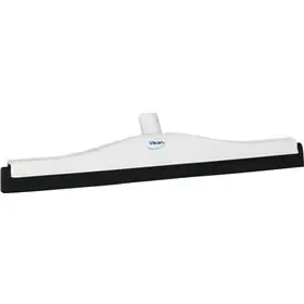 Klassieke Vloertrekker Met Vaste Polypropyleen Nek En Zwarte Schuimrubber Cassette 50cm Breed Wit -Horecavoordeel.com-