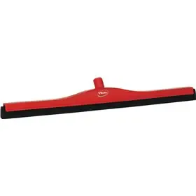 Klassieke Vloertrekker Met Vaste Polypropyleen Nek En Zwarte Schuimrubber Cassette 70cm Breed Rood -Horecavoordeel.com-