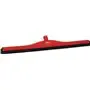 Klassieke Vloertrekker Met Vaste Polypropyleen Nek En Zwarte Schuimrubber Cassette 70cm Breed Rood -Horecavoordeel.com-