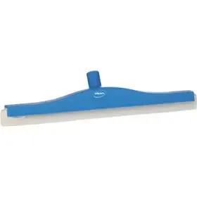 Klassieke Vloertrekker Met Flexibele Polypropyleen Nek En Witte Schuimrubber Cassette 50cm Breed Blauw -Horecavoordeel.com-