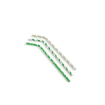 Buigrietje Papier (FSC®) Kerst Assortiment  ø 6 mm / 24cm -Horecavoordeel.com-