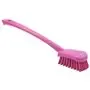 Vikan Afwasborstel Met Lange Steel En Harde Polyester Vezels 415x71x75mm Roze