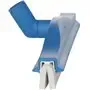 Vikan Klassieke Vloertrekker Met Flexibele Polypropyleen Nek En Witte Schuimrubber Cassette 40cm Breed Blauw