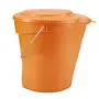 Vikan Emmer 12 Liter Van Polypropyleen En Roestvrij Staal 325x330x330mm Oranje