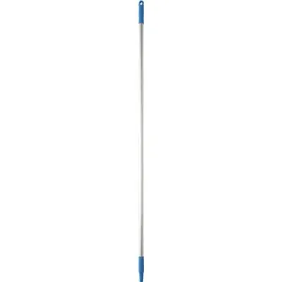 Vikan Hygiene Aluminium Steel - 1460mm - Ø25mm - Blauw - met Schroefdraad
