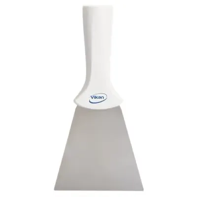 Vikan Hygiene Handschraper met RVS Blad - Wit - 100mm - met Schroefdraad