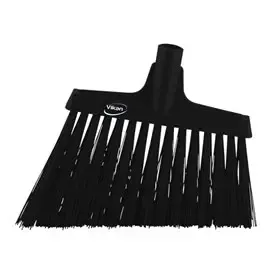 Vikan Hygiene hoekbezem - Zwart - Extra Harde Lange Schuine Vezels - 290mm