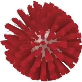 Vikan Hygiene Pijpenborstel - Rood - Medium Vezels - Steelmodel - Ø175mm