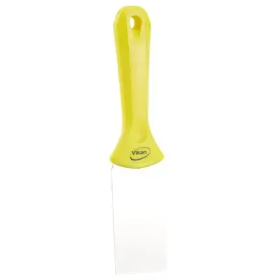 Vikan Hygiene Handschraper met RVS Blad - Geel - 50mm