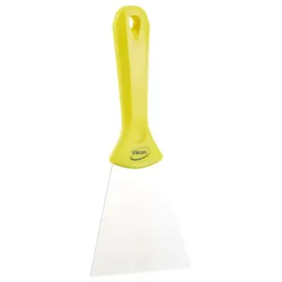 Vikan Hygiene Handschraper met RVS Blad - Geel - 100mm