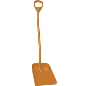 Vikan Hygiene Schep - Oranje - Ergonomische Steel 1310mm - Groot Blad 380x340mm