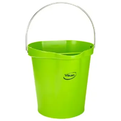 Vikan Hygiene Emmer met Schenktuit - Limoen - Maatverdeling - 12ltr