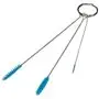 Vikan Hygiene Pijpenborstelset - 3 aan Ring - Blauw - Zachte Vezels - Ø2 - Ø5 - Ø6 mm