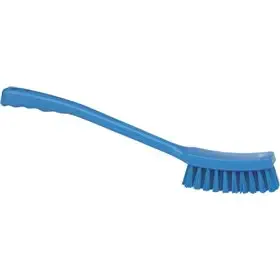 Vikan Hygiene Smalle Borstel Lange Steel - Blauw - Harde Vezels - 420mm