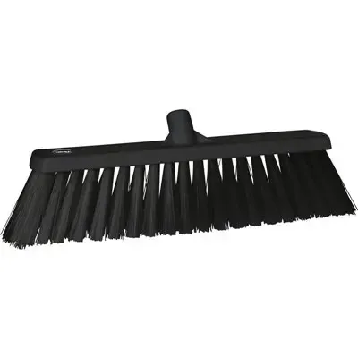 Vikan Hygiene Bezem - Zwart - Extra Harde Vezels - 530mm